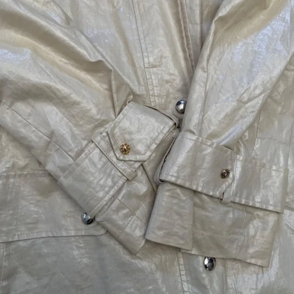 Calvin Klein cream/white rain trench coat - Picture 7 of 7